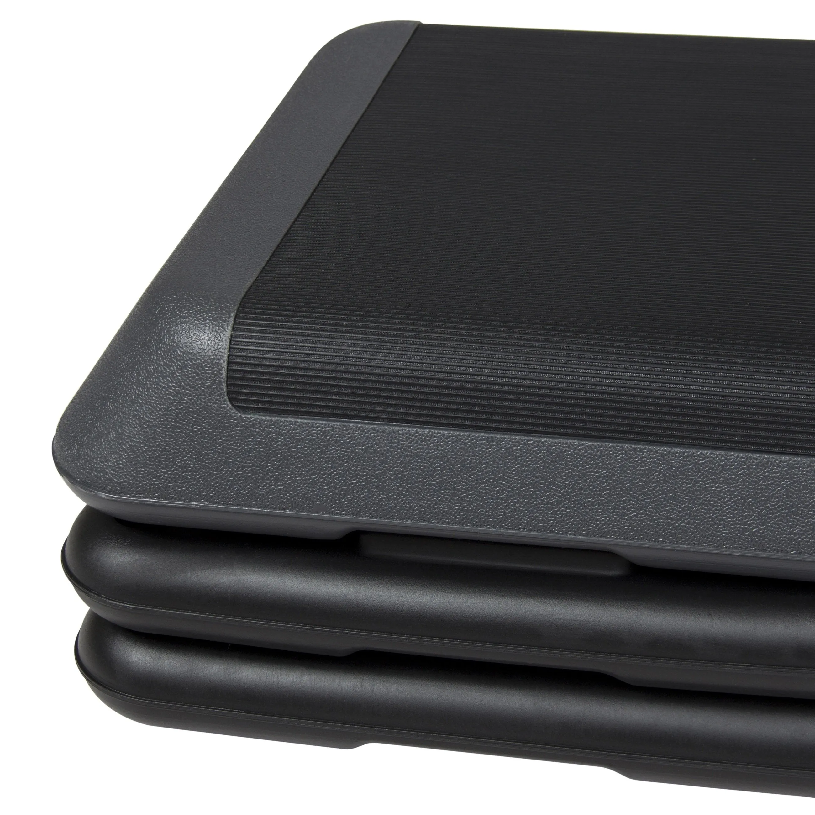 43in Height-Adjustable Fitness Step Platform Riser - Black/Gray