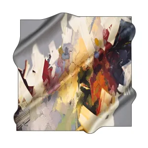 Aker Vibrant Women Silk Hair Wrap #71