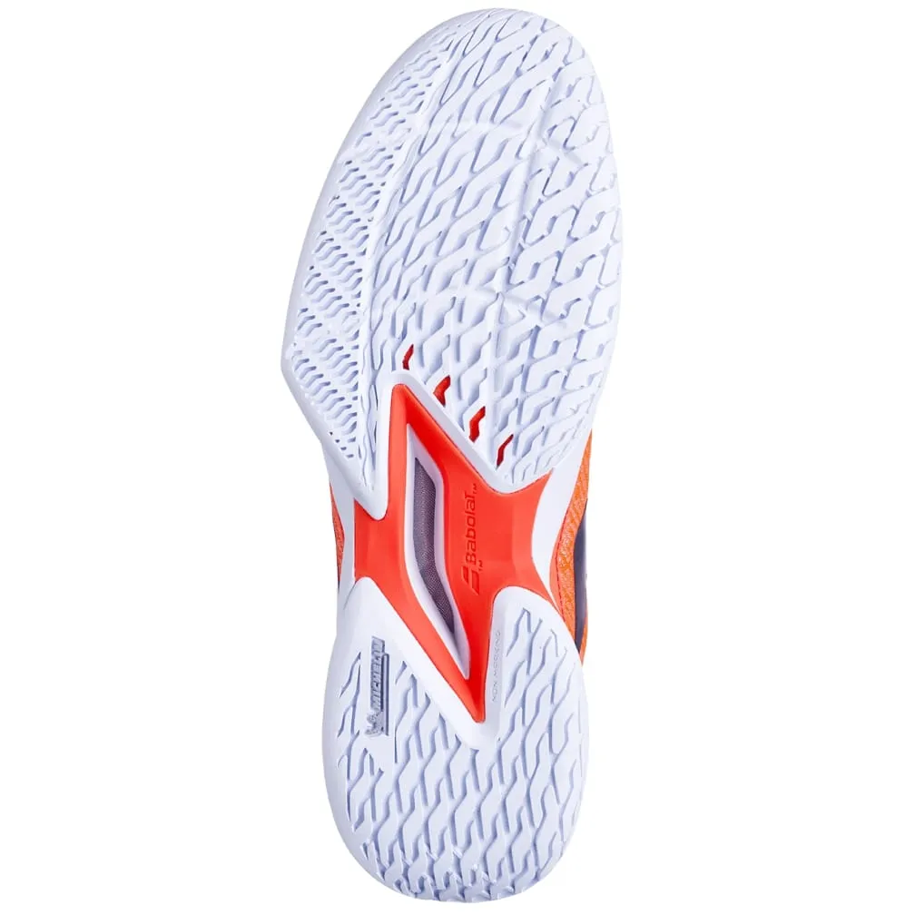 Babolat Jet Mach 3 All Court Tennis Shoe (Junior) - Strike Red/White