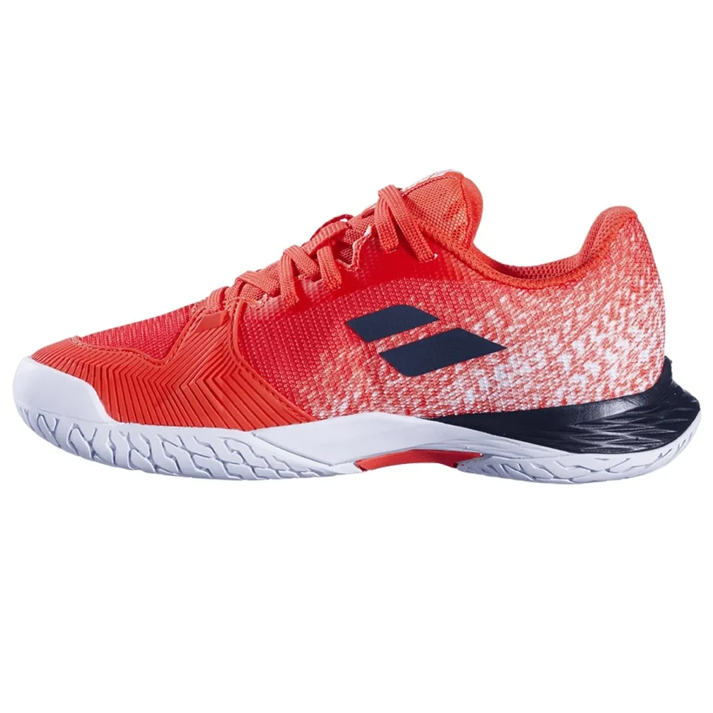 Babolat Jet Mach 3 All Court Tennis Shoe (Junior) - Strike Red/White