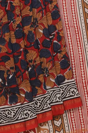 Bagru Chanderi saree