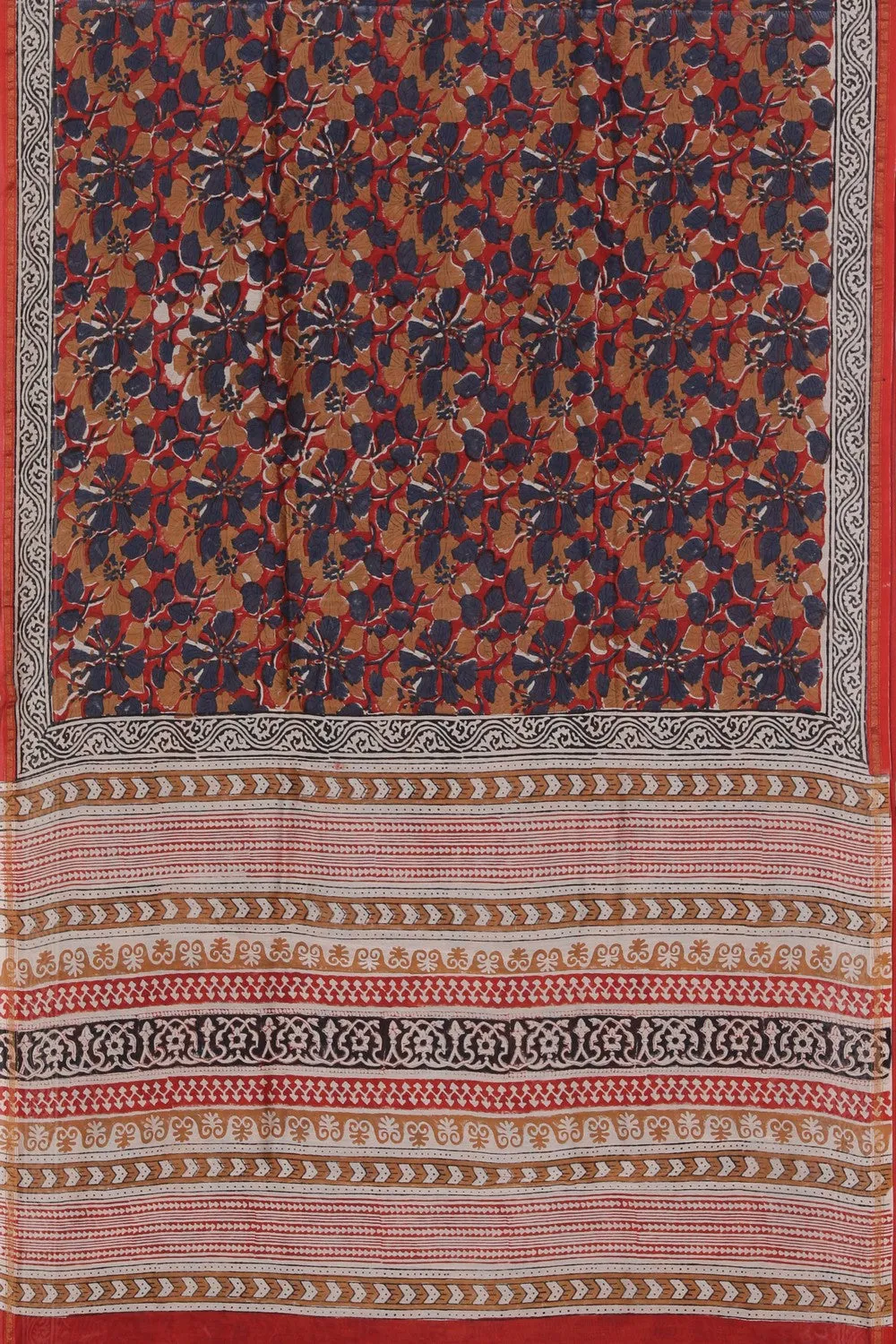 Bagru Chanderi saree
