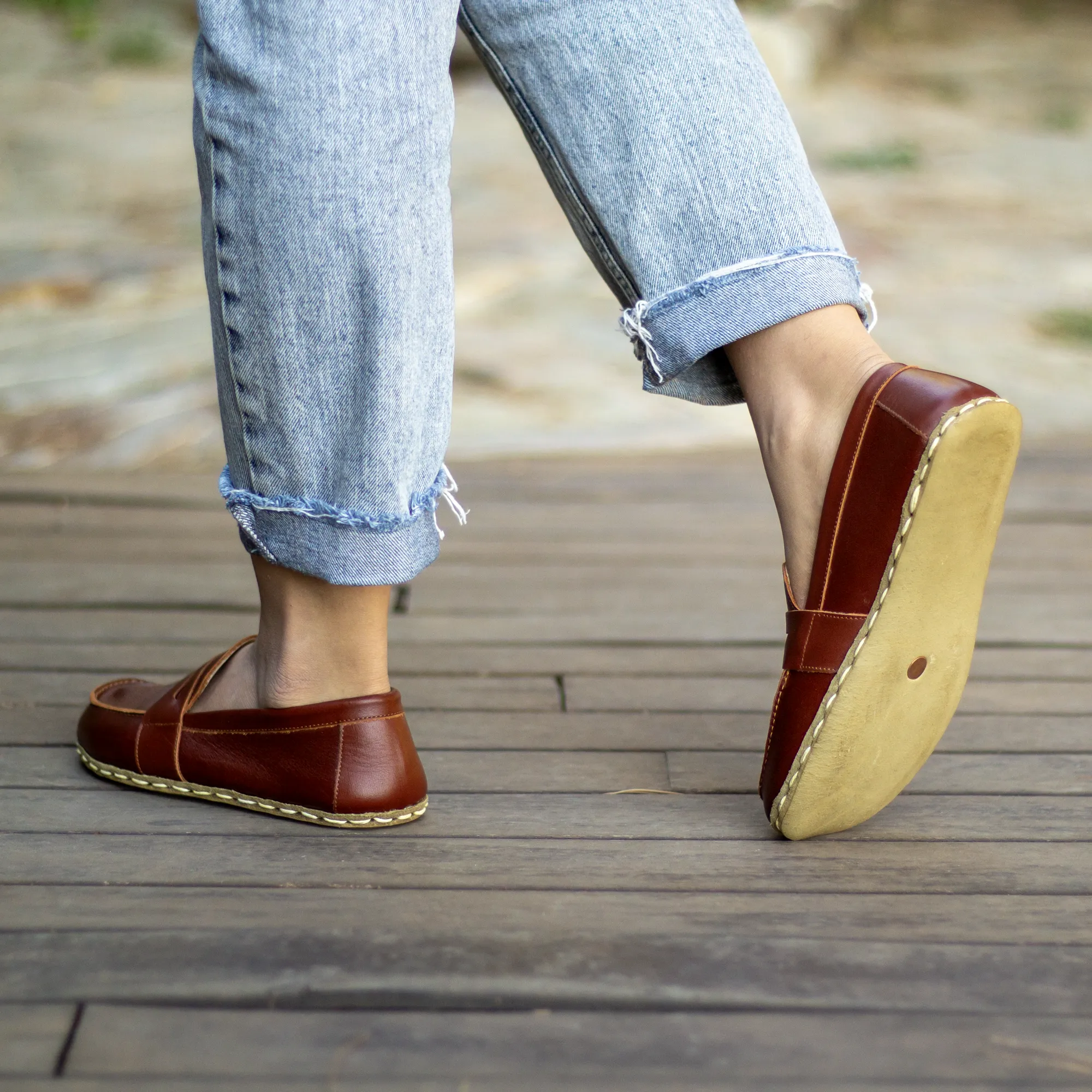 Barefoot Earthing Shoes Tornado Brown Women
