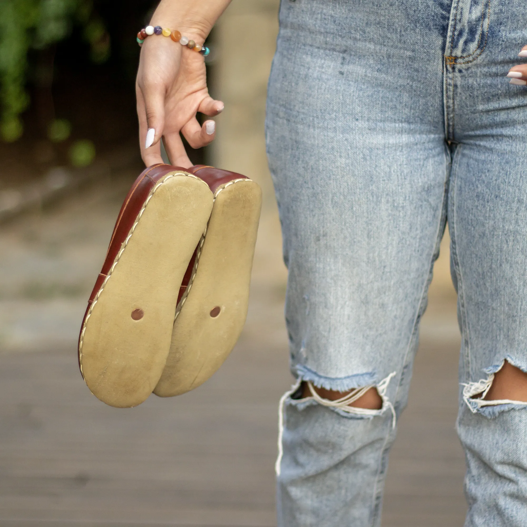 Barefoot Earthing Shoes Tornado Brown Women