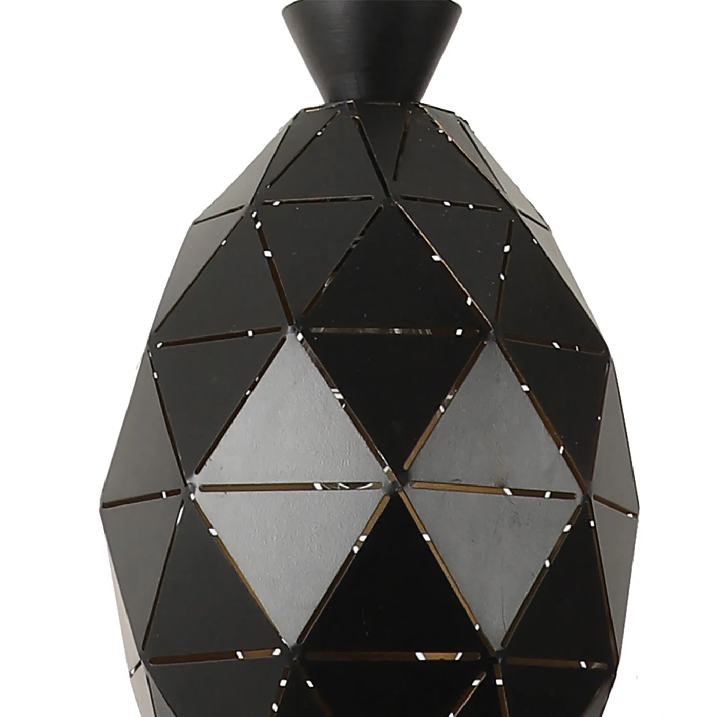 Black Metal Hanging Light - Z-220-HL-BK-GD - Included Bulb