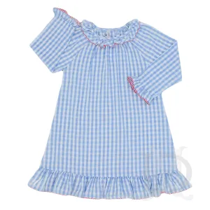 Blue Gingham Nightgown