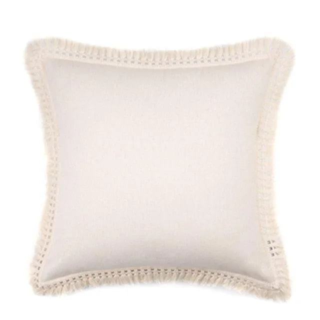 Bohemian Elegance Tassel Decorative Pillow Cover