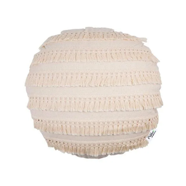 Bohemian Elegance Tassel Decorative Pillow Cover