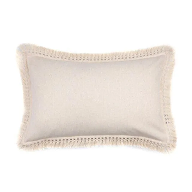 Bohemian Elegance Tassel Decorative Pillow Cover