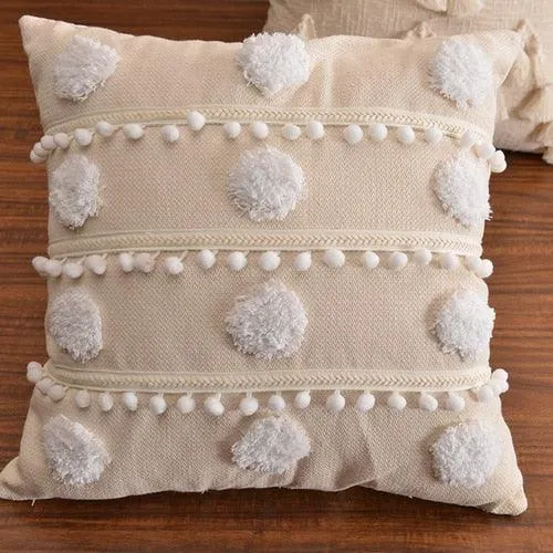 Bohemian Elegance Tassel Decorative Pillow Cover