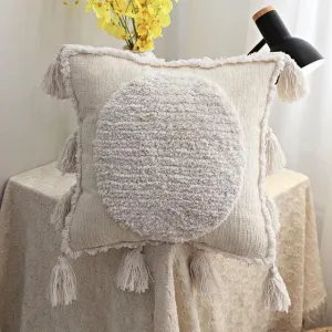 Bohemian Elegance Tassel Decorative Pillow Cover