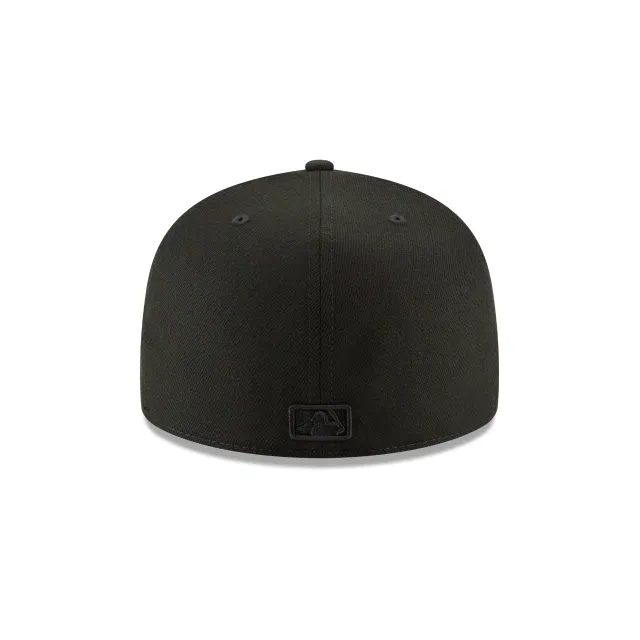 BOSTON RED SOX NEW ERA BLACK ON BLACK 59FIFTY FITTED HAT