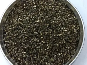 Brown Metallic 2 Cut Glass Seed Beads- 2 mm (Wholesale)