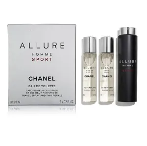 Chanel Allure Homme Sport EDT  3 X 20ml Travel Spray for Men
