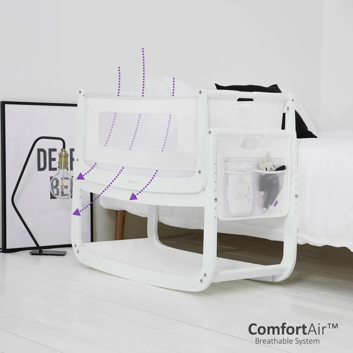 *Ex-Display* Snuz, SnuzPod4 Bedside Crib/ Co-Sleeper ( Collection Only)