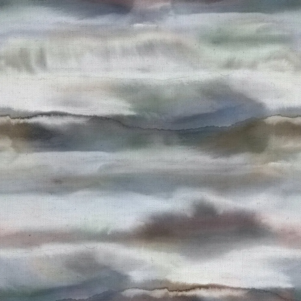 Fjord Printed Cotton Fabric (By The Metre) Slate