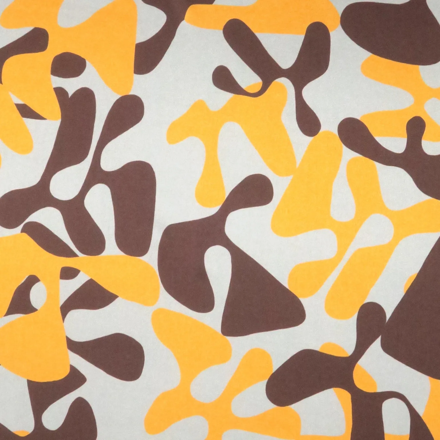Gray Bronze and Silver Abstract Print Stretch Printed Satin Silk Fabric
