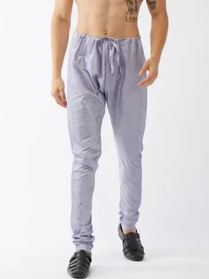 Jashvi Men's Lavender Solid Straight-Fit Churidar