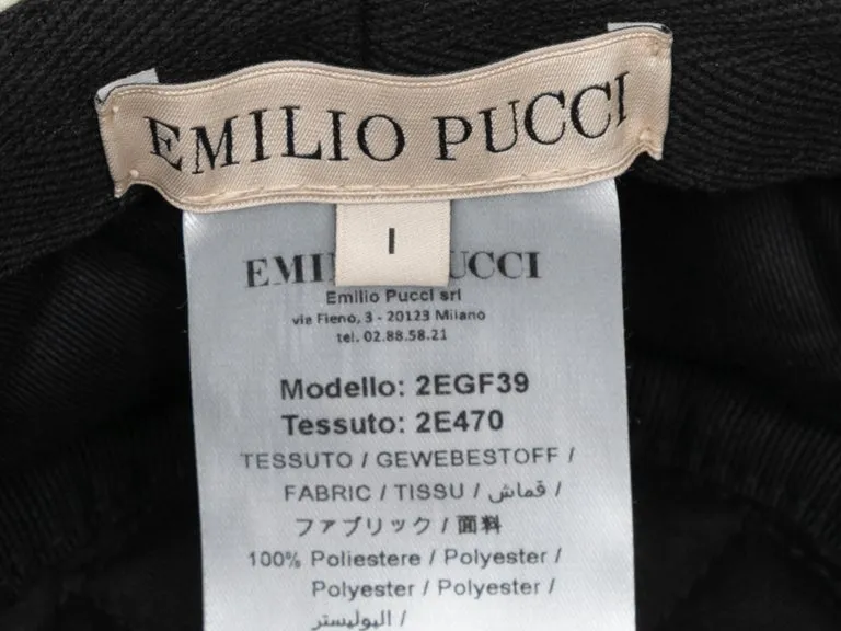 Pink & Multicolor Emilio Pucci Abstract Print Bucket Hat Size 1