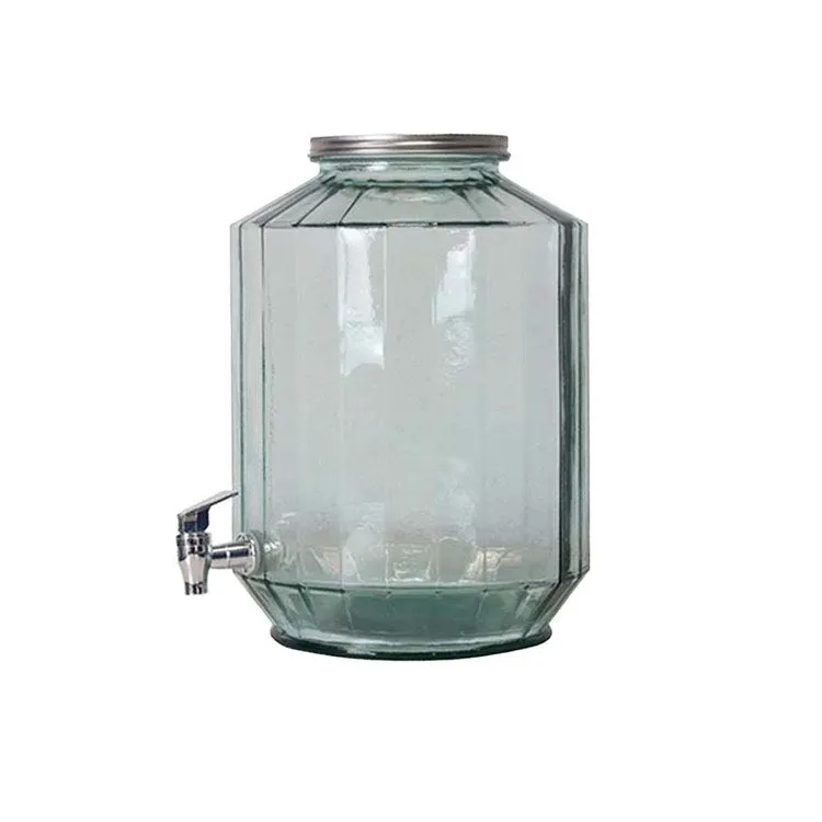 Recycled Glass 12-Quart Beverage Dispenser