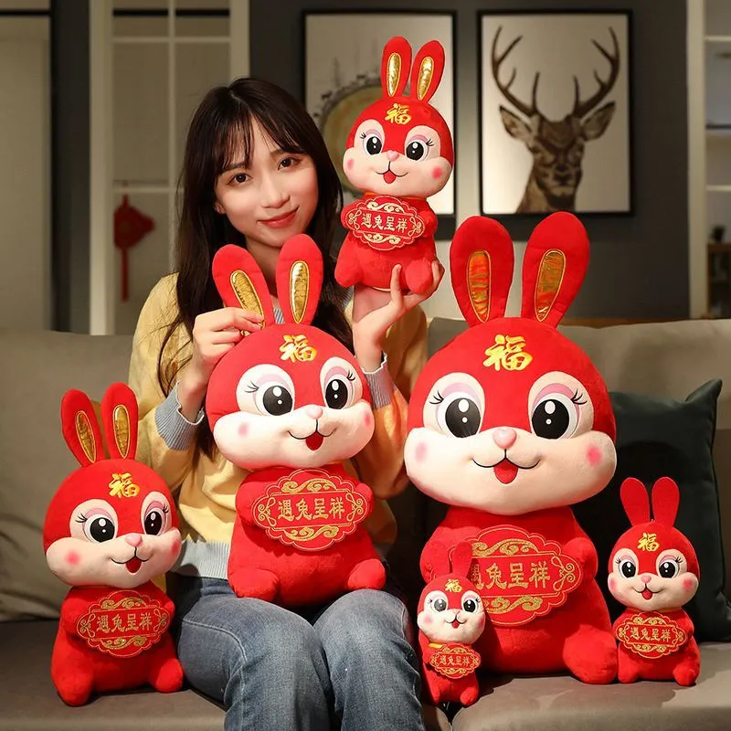 Red Rabbit Plush Toy
