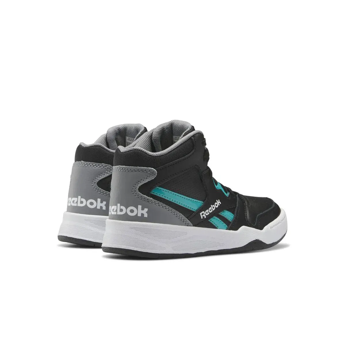 Reebok Kid's Basketball Shoes in Black/Grey/Teal