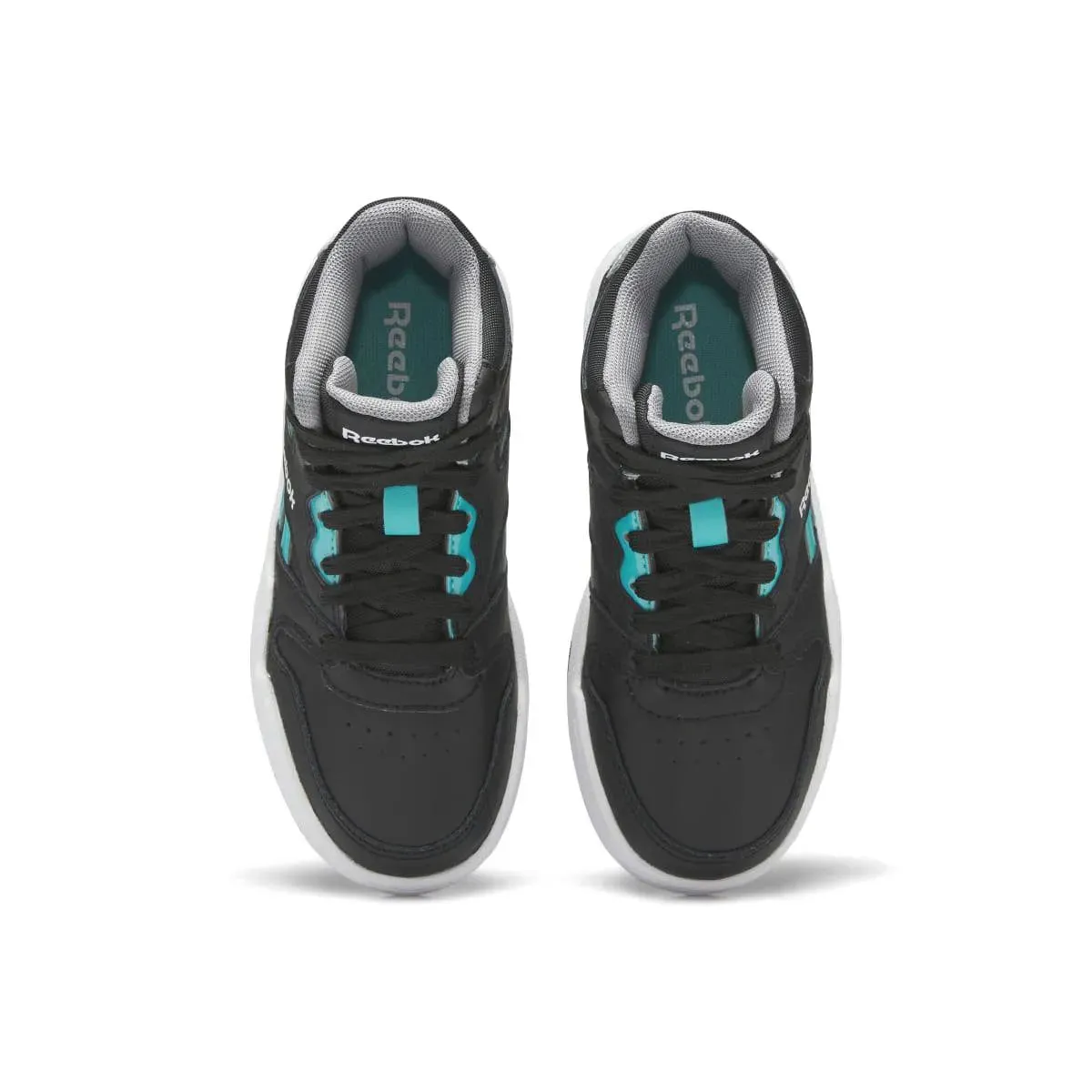 Reebok Kid's Basketball Shoes in Black/Grey/Teal