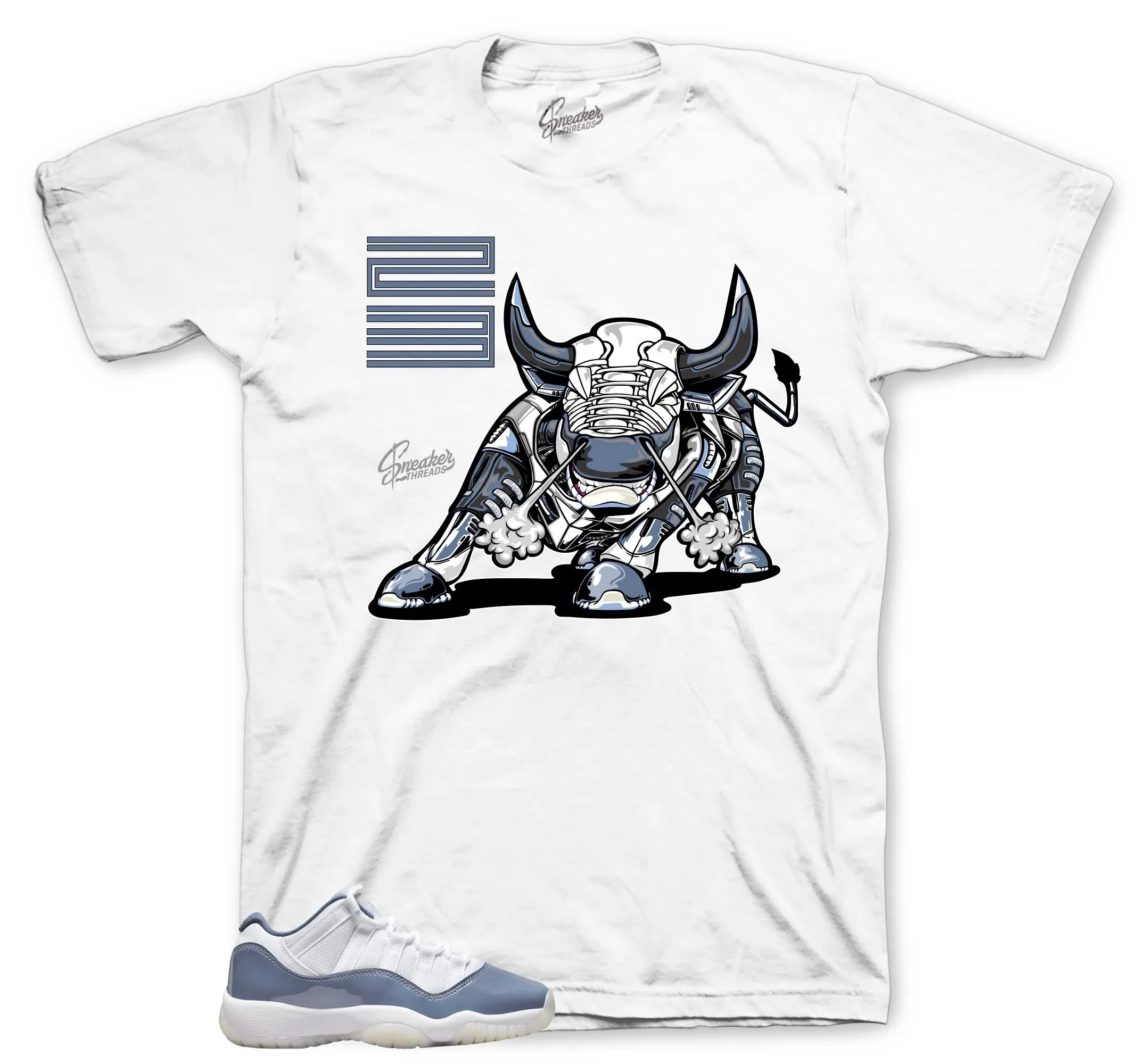 Retro 11 Low Diffused Blue Bull Shirt