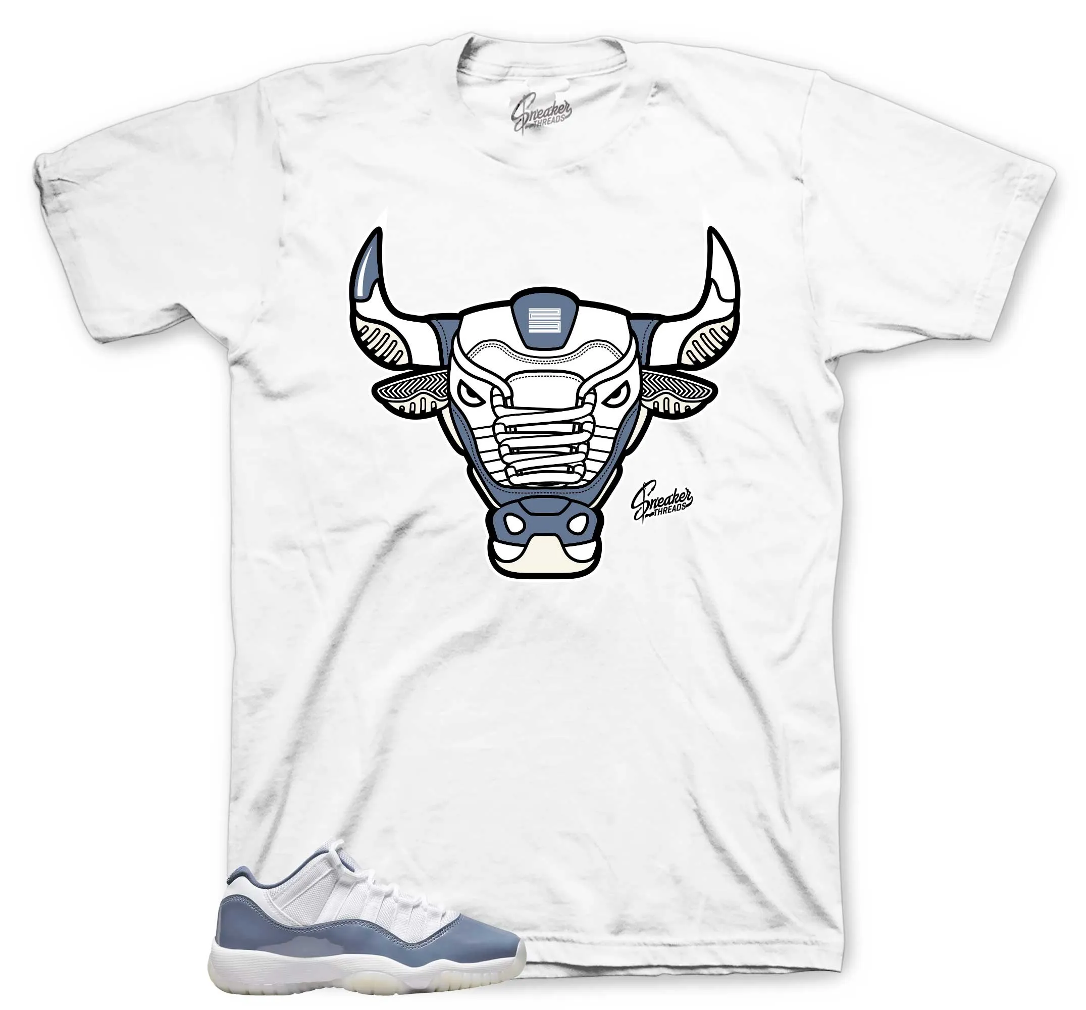 Retro 11 Low Diffused Blue War Bully Shirt