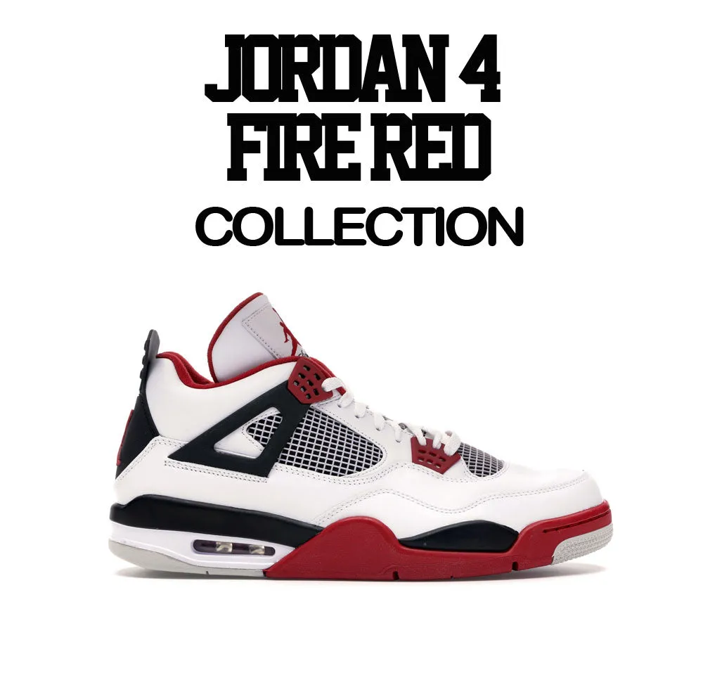 Retro 4 Fire Red ST Michael Shirt