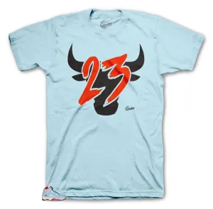 Retro 5 Ice Blue Toro Shirt