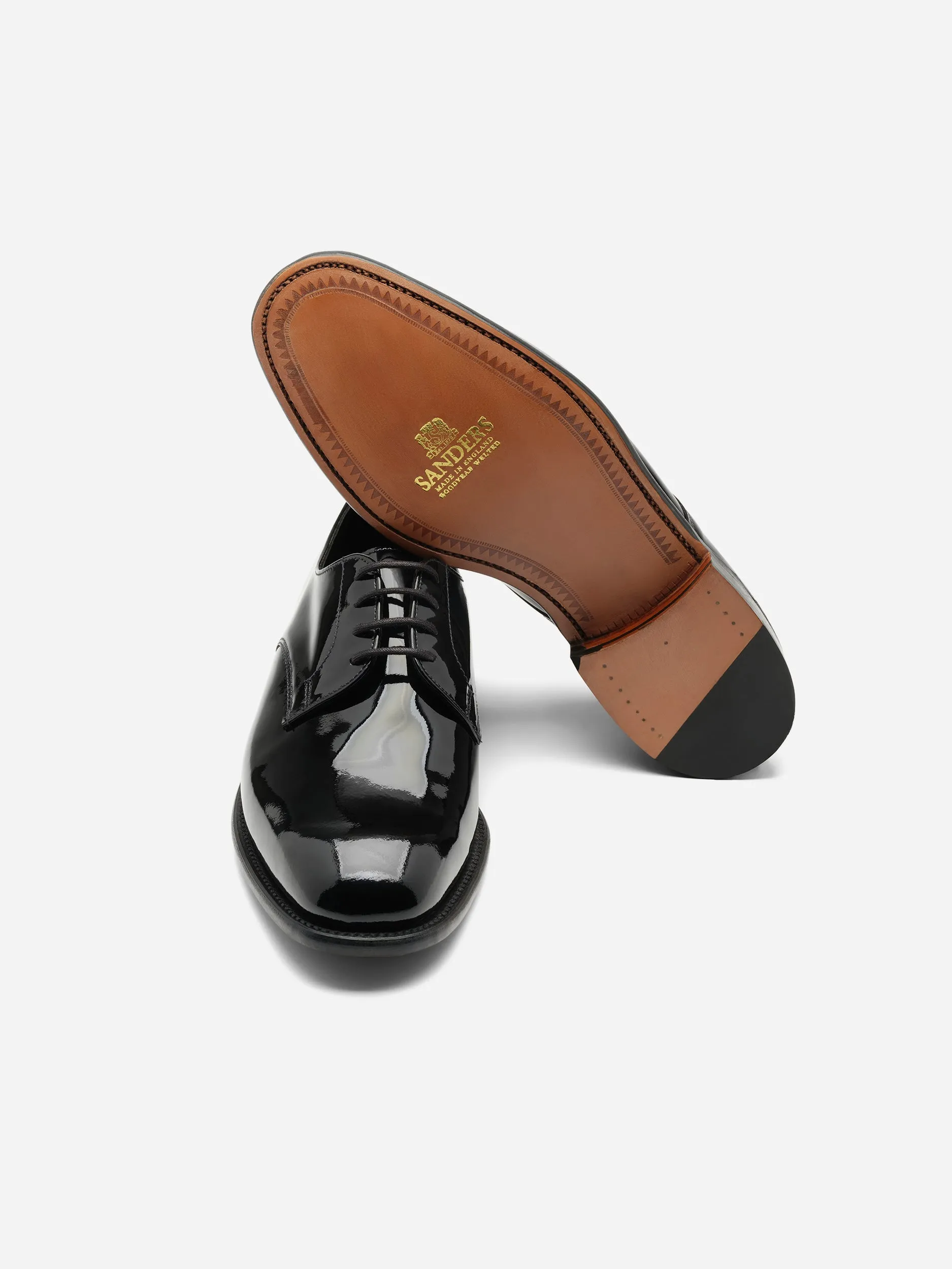 Sanders Royale Black Patent Plain Gibson