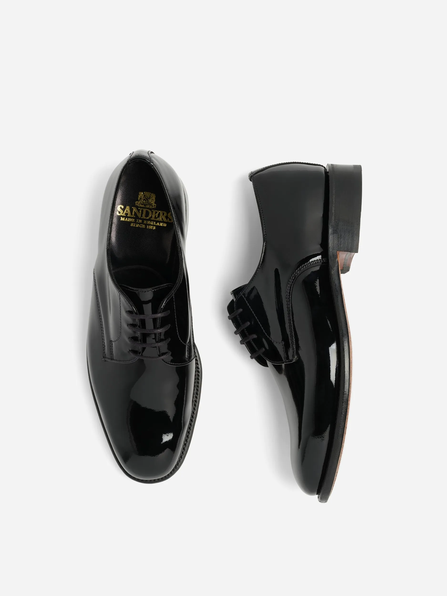 Sanders Royale Black Patent Plain Gibson