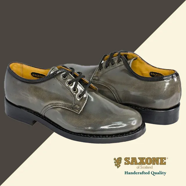Saxone Leather Ash Grey Shoes