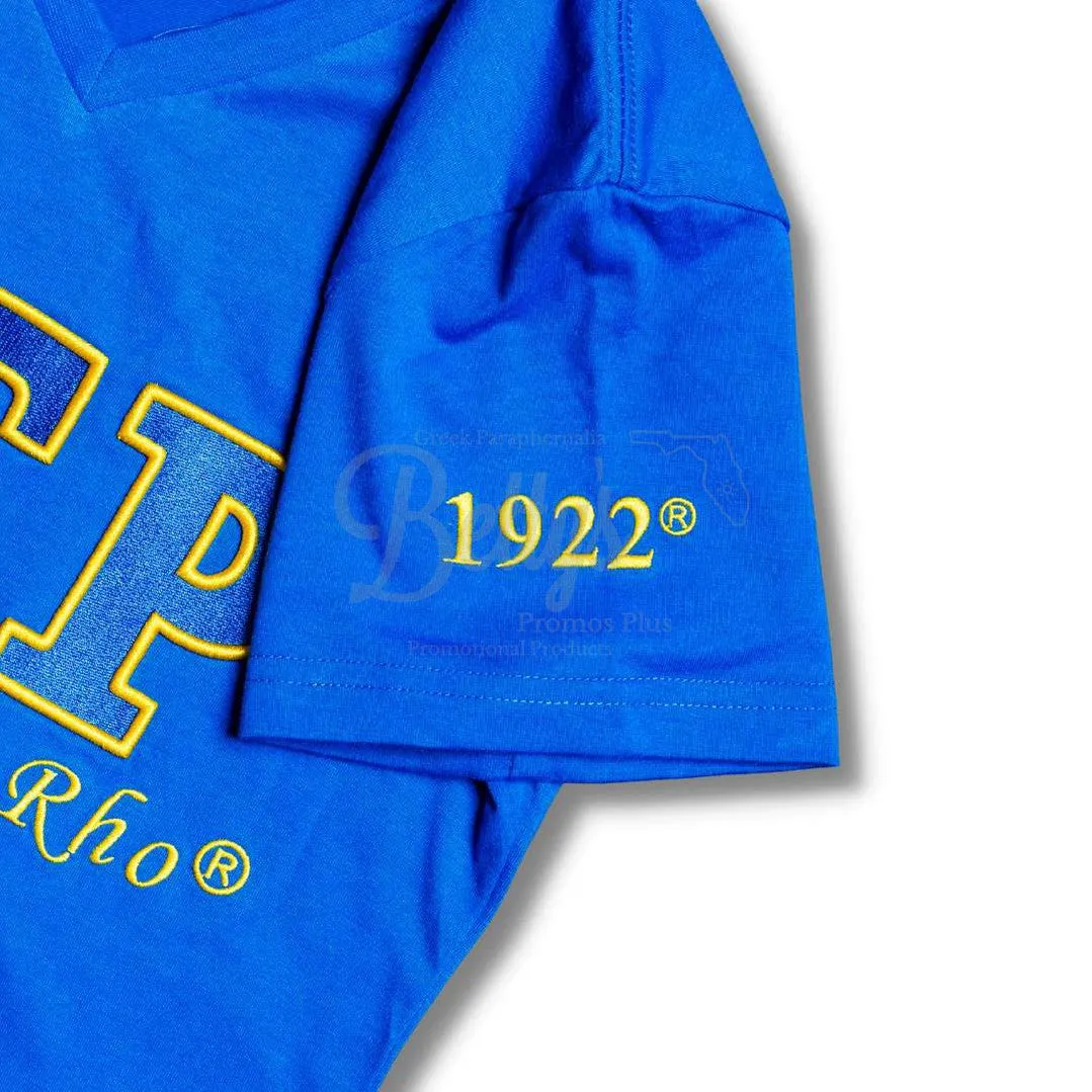 Sigma Gamma Rho ΣΓΡ Luxury Embroidered T-Shirt with 1922 Sleeve