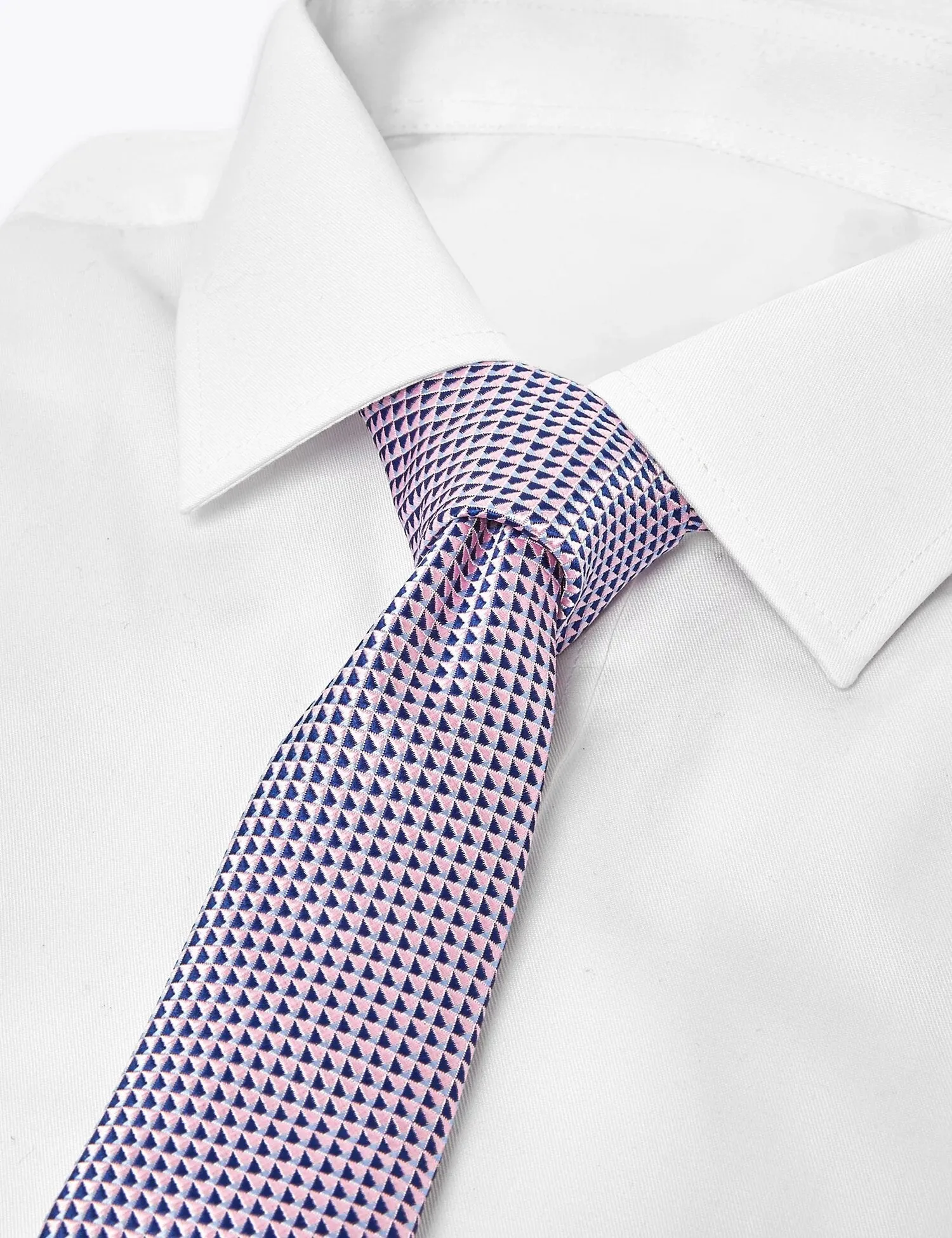Slim Woven Geometric Tie