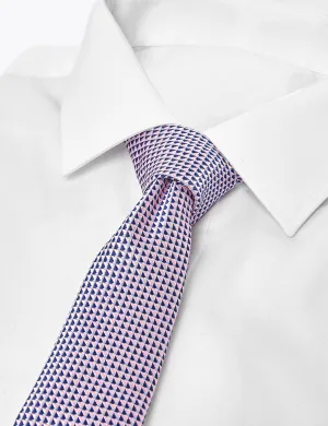 Slim Woven Geometric Tie