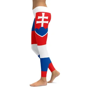 Slovakian Flag Leggings
