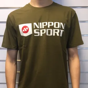 T-shirt - Nippon Sport - 'New Classic' - Olivengrøn