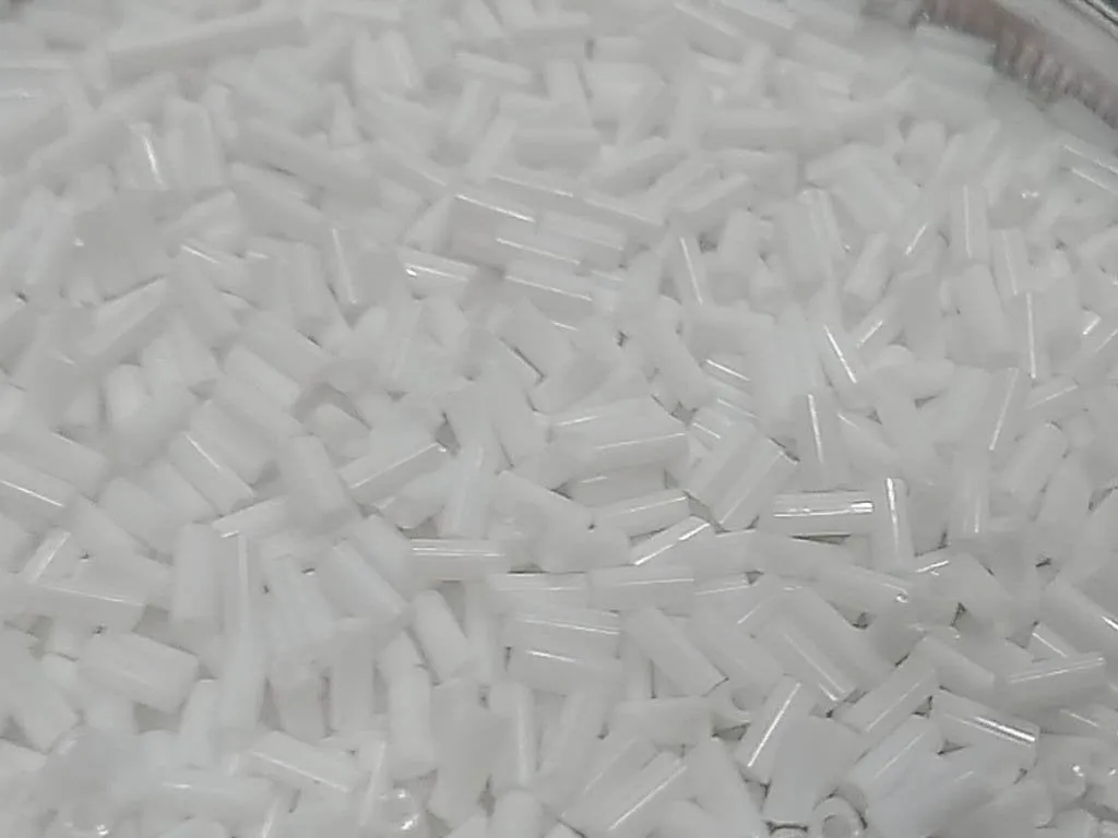 White Opaque Pipe / Bugle Glass Seed Beads